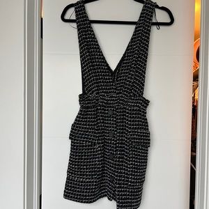 Zara black and white dress